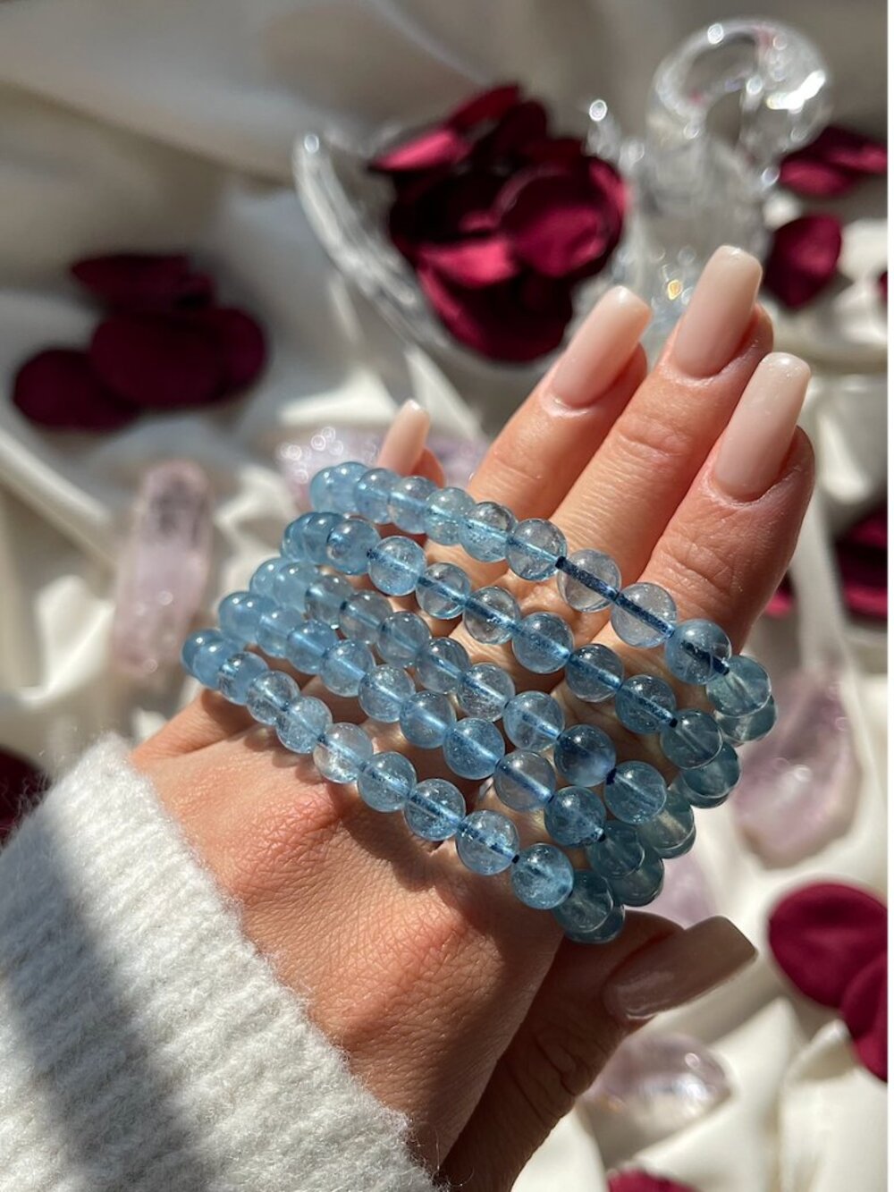 Aquamarine Bracelets | Calming Crystal for Serenity & Balance, Crystal Healing